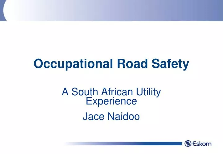 occupational road safety