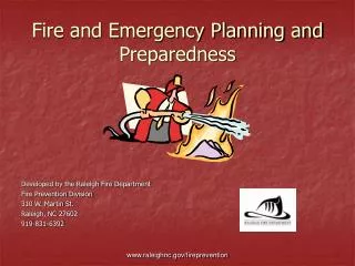 Fire and Emergency Planning and Preparedness