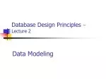 Database Design Principles – Lecture 2 - slide 1