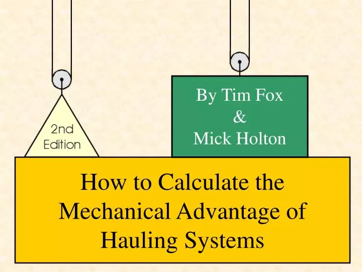 how to calculate the mechanical advantage of hauling systems