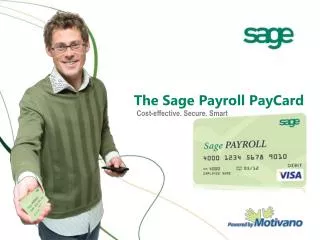 The Sage Payroll PayCard