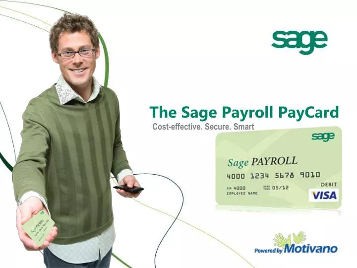 the sage payroll paycard