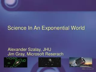 Science In An Exponential World