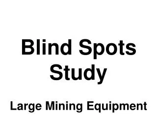 blind spots study