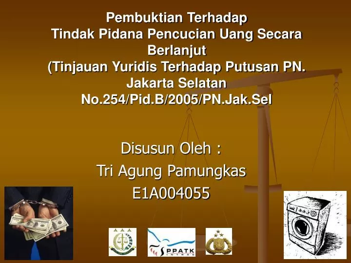 disusun oleh tri agung pamungkas e1a004055