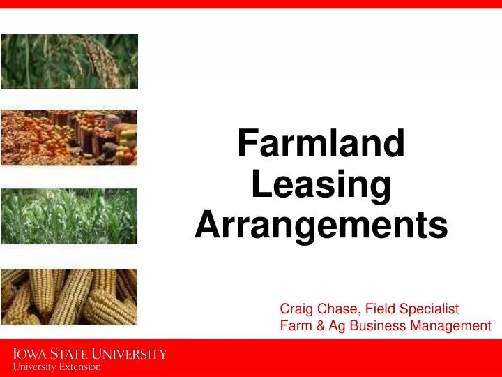 farmland leasing arrangements