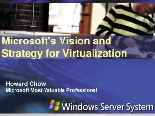 Microsoft's Vision and Strategy for Virtualization