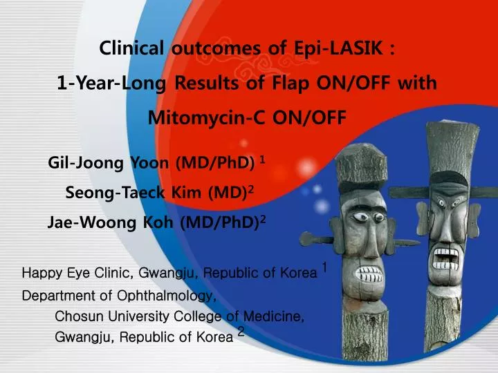 clinical outcomes of epi lasik 1 year long results of flap on off with mitomycin c on off