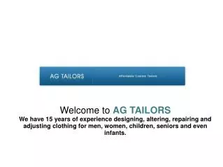 Same Day Tailoring & Alterations Services