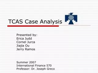 TCAS Case Analysis
