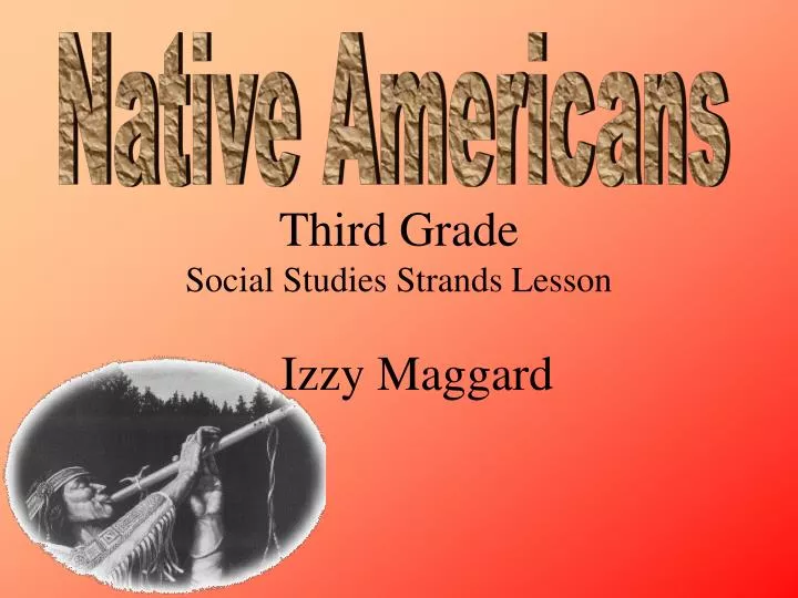 third grade social studies strands lesson