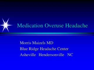 Medication Overuse Headache