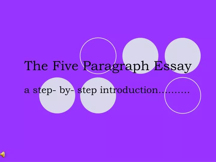 the five paragraph essay