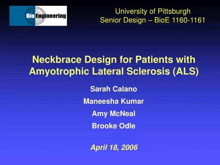 neckbrace design for patients with amyotrophic lateral sclerosis als