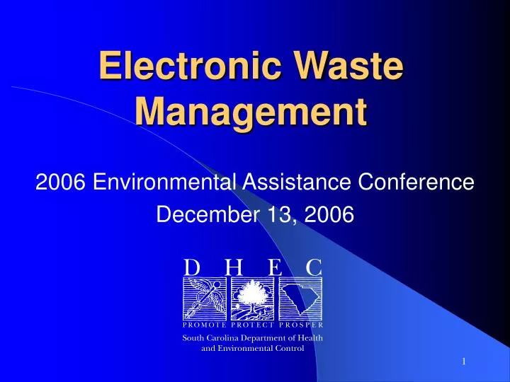 electronic waste management