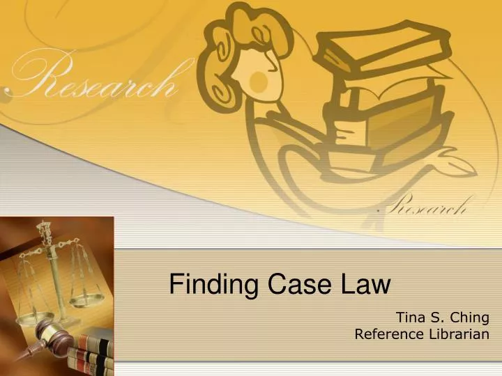 finding case law