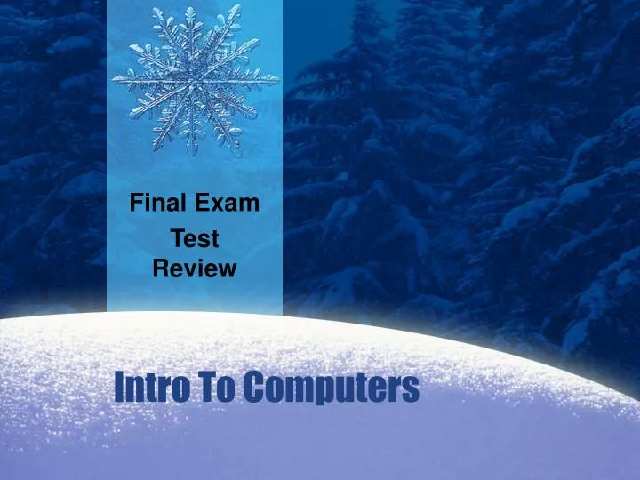 final exam test review