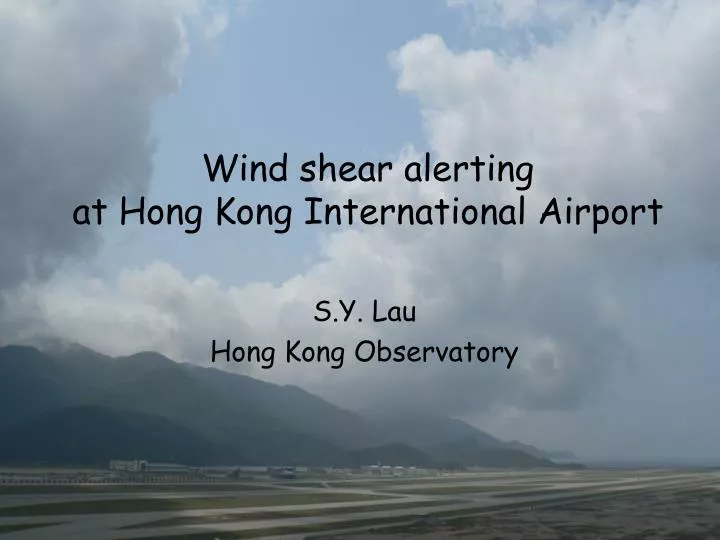 wind shear alerting at hong kong international airport