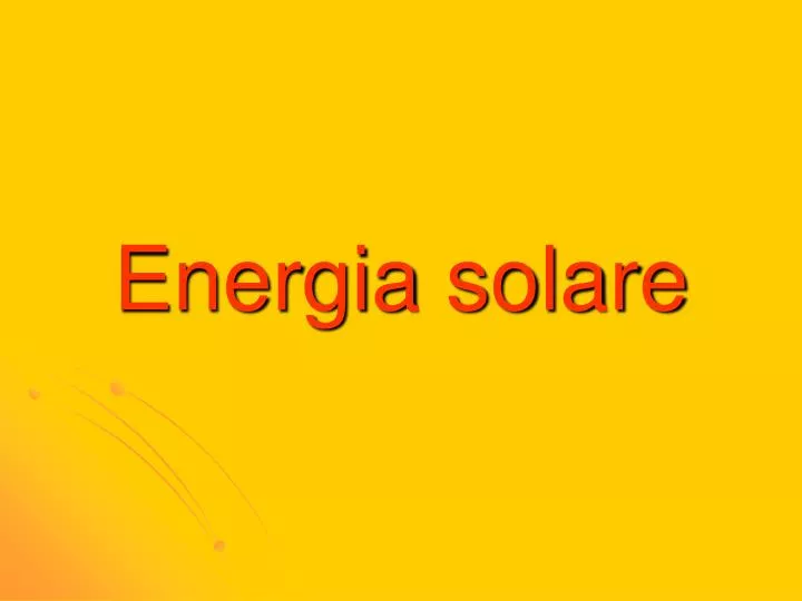 energia solare