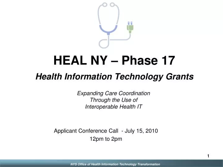 heal ny phase 17 health information technology grants