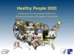 Healthy People 2020