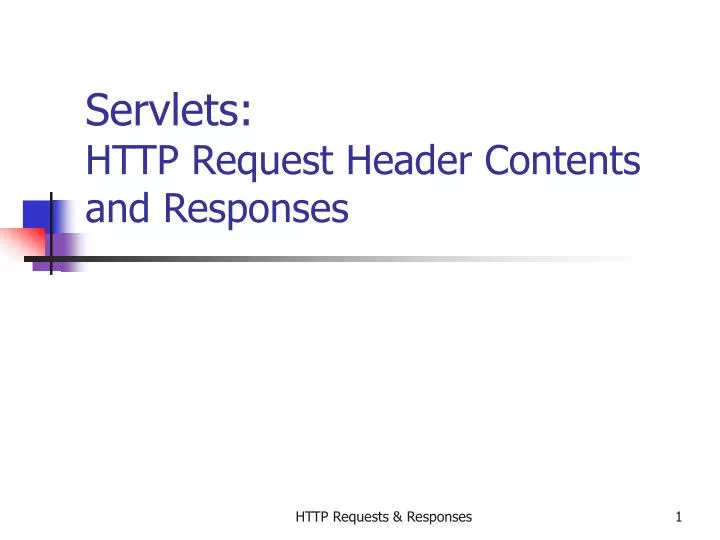 servlets http request header contents and responses
