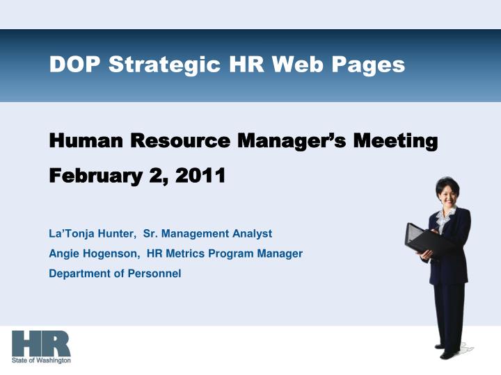 dop strategic hr web pages