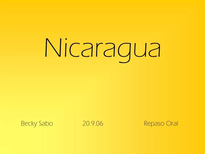 nicaragua