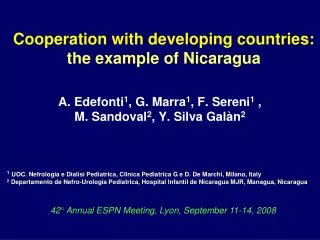 Cooperation with developing countries: the example of Nicaragua