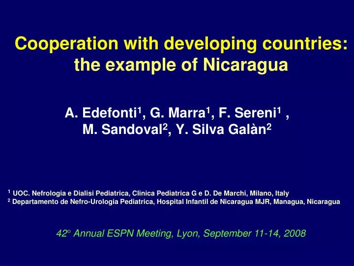 cooperation with developing countries the example of nicaragua