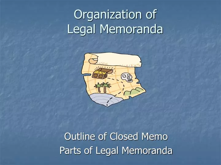 organization of legal memoranda