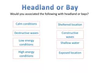 Headland or Bay