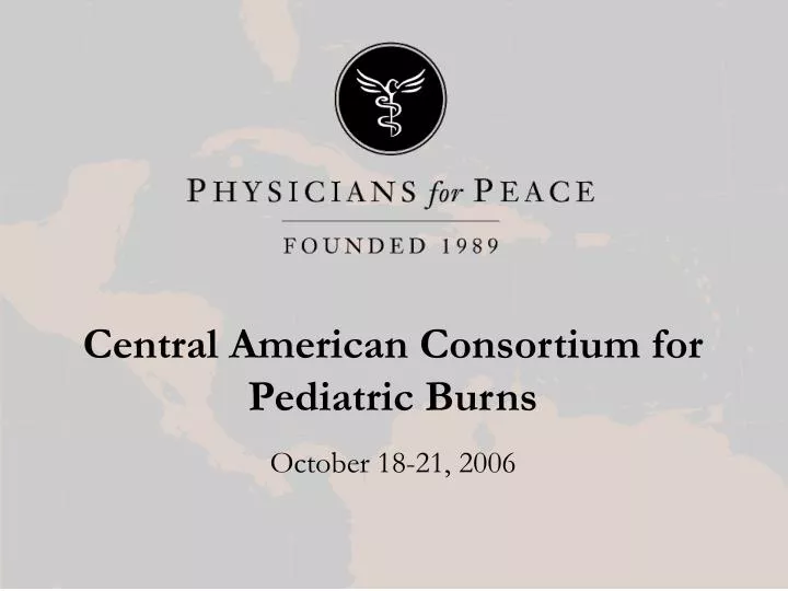 central american consortium for pediatric burns