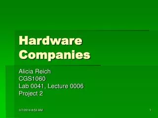Hardware Companies