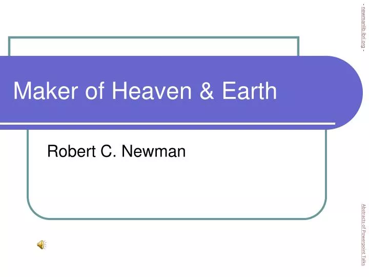 maker of heaven earth