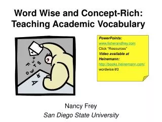 Word Wise and Concept-Rich: Teaching Academic Vocabulary