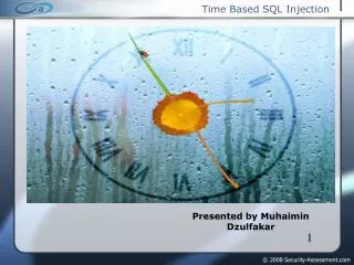 Time Based SQL Injection