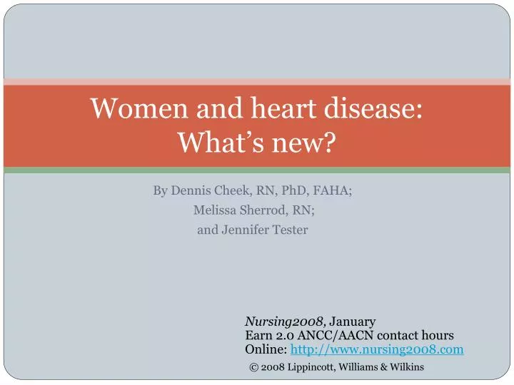 women and heart disease what s new