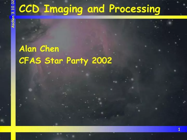 ccd imaging and processing