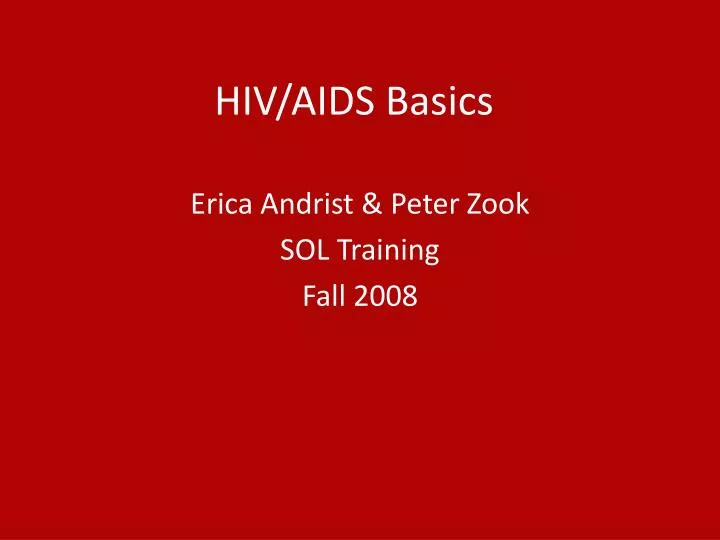 hiv aids basics