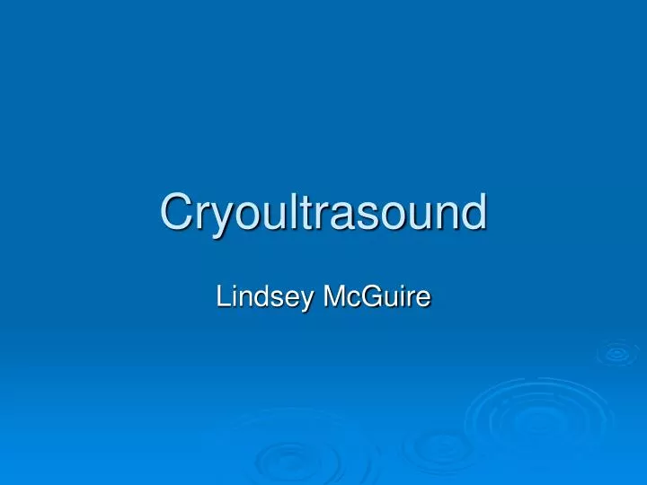 cryoultrasound