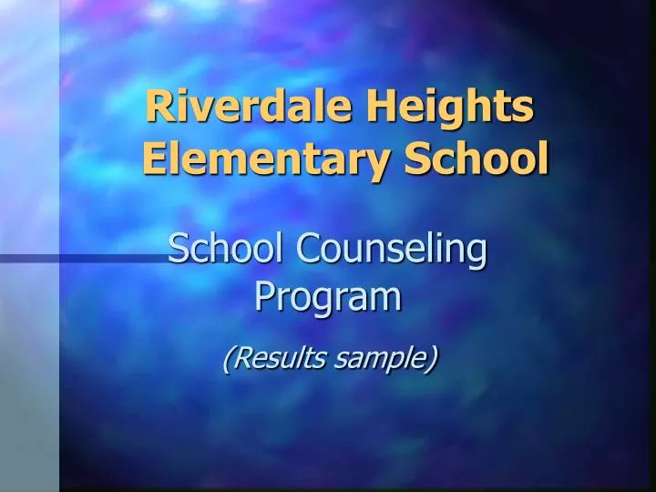 riverdale heights elementary school