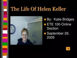 The Life Of Helen Keller