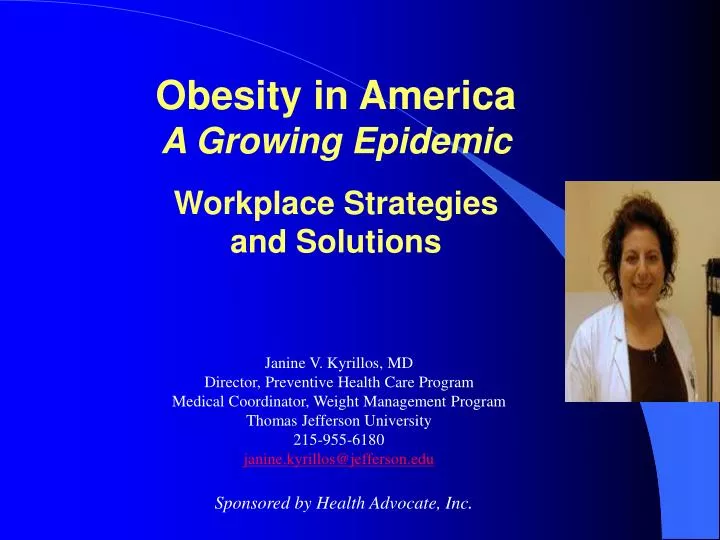 obesity in america a growing epidemic workplace strategies and solutions