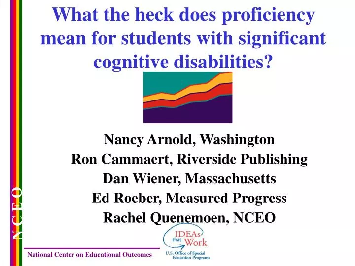 what the heck does proficiency mean for students with significant cognitive disabilities