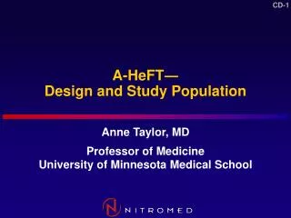 A-HeFT ? Design and Study Population
