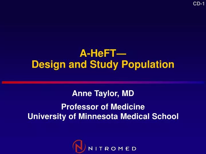 a heft design and study population