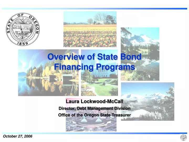 overview of state bond financing programs