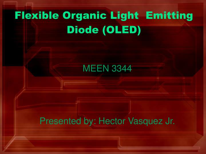 flexible organic light emitting diode oled