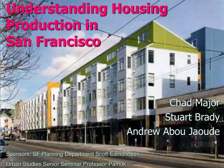 understanding housing production in san francisco